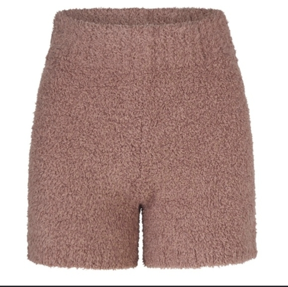 SKIMS Rose Clay High-Rise Boucle Knitted Shorts Small/Medium - Picture 3 of 9